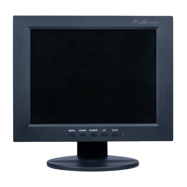 монитор 10" poscenter tft led (vga) (800х600, 4:3, кабель 3, 0 м, подставка, черный) (736335)